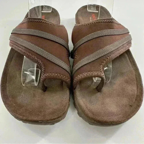 Merrell Bracken sandals size 7 38 brown toe ring walking outdoors gorpcore - Picture 2 of 12
